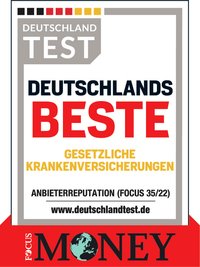 FOCUS MONEY Deutschland Test – Deutschlands beste gesetzliche Krankenversicherungen
